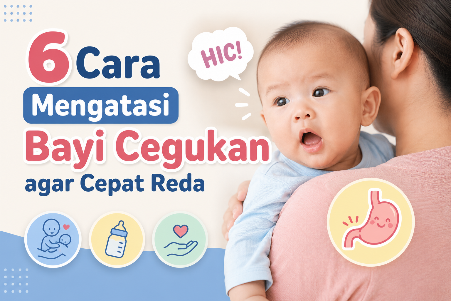 6 Cara Mengatasi Bayi Cegukan agar Cepat Reda